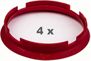 4 x pneugo! Bagues de centrage pour jantes alu 76.9 mm - 72.6 mm