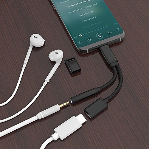 USB C Audio Adaptateur  Type C C  ble Connecteur Adaptateur pour Huawei Mate 10 Pro  Huawei P20 P20 Pro  Moto Z Z Force Z2 Force et Xiaomi 6 Note 3 T  l  phone