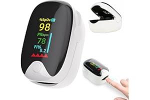 Tomedeks 2 Piezas Monitor De Oxígeno En Sangre, LED No Invasivo, Medidor De Oxígeno No Invasivo En Sangre