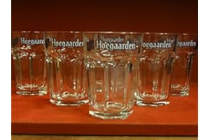 6 VERRES HOEGAARDEN 33CL HT. 14CM