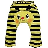 Baby Toddler boys girls Cool Cotton Leggings by Dotty Fish Yellow and Black Stripes Mr Bumble Bee design