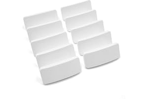 TRUMAX 10 x Cockspur Window Handle Striker Plate Wedges - White (6mm)