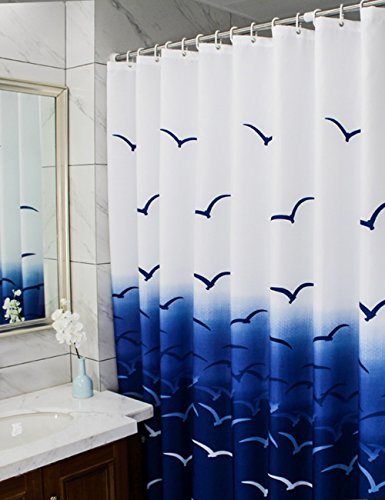Mouldproof Duschvorhänge Dickeres wasserdichtes europäisches Art-Polyester-Badezimmer-hängender Vorhang (eine Vielzahl der Größen wahlweise freigestellt) Schnelltrockn ( größe : 200*190cm ) - 5