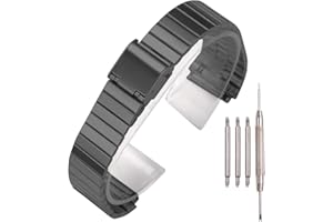 XBDSW Zapasowy pasek do zegarka ze stali nierdzewnej 18 mm, kompatybilny z Casio F-108WH AE1200WH A168WA A158WA LA670WGA A700W akcesoria do zegarków damskich i męskich