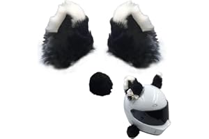 QOCUILC Katzenohren für Helm,Motorrad Helm-Ohren Katzenohren Dekoration niedliches Helmzubehör für Fahrradhelm, Ski-Helm, Motorradhelm, Snowboardhelm Lustiges Tier Design Motorradhelm Zubehör