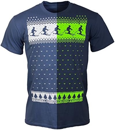 Childrens Glow in The Dark Retro Ski Jumper Style t-Shirt