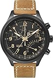 Timex Herren-Armbanduhr XL T-Series Fly-Back Chronograph Analog LederT2N700D7