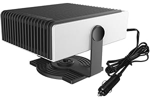 Riloer Chauffage de Voiture pour Camping-Car 12 V 300 W, Portable, Chauffage et Refroidissement Rapides pour l'hiver, dégivreur, Prise Allume-Cigare, Compatible avec Les véhicules 12 V CC