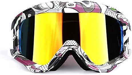  Ski Goggles PRO - Snow Goggles,Double Layer Adjustable Strap for Adults' Cycling Motocross Skiing Anti - Shock Type for Men &amp; Women - 100% UV Protection (Puma)