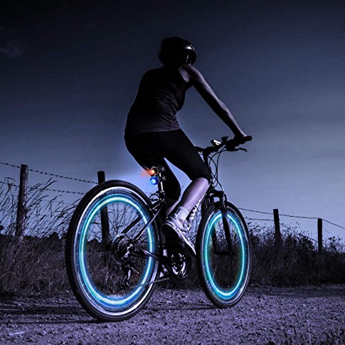 Bike Light – vorn und hinten aus Aluminium LED Bike Light Set – 2 Ventil Räder leuchten – 2 Wasserdichte hoher Intensität Multi-Purpose hinten Bike Licht für Fahrrad - 4