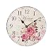 Produktbild TXXCI 12 Zoll/30CM Holz Wanduhr / Küchenuhr im Landhausstil Stille Nicht-tickende für die Küche ,Home Office, Wohnzimmer und Schlafzimmer - Stil 8