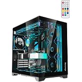 Kumandalı Spacenova 7 RGB Fanlı ATX Temperli Cam Panel Akvaryum Gaming Bilgisayar Kasası (CarbonBlack)