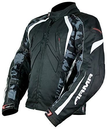 Armr Moto Shiro Waterproof Motorcycle Jacket Black/Camou - XXLarge