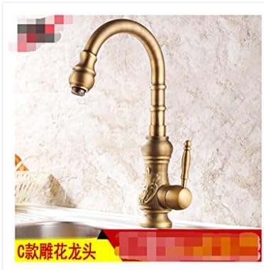 Kitchen wash basin basin stainless steel copper space aluminum alloy hot and cold water faucet