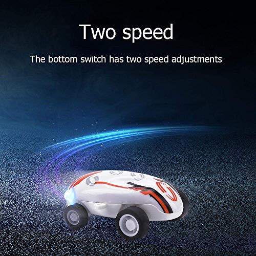 Tokariwala Mini High Speed Stunt Car Decompression Toy 360 Rotating Laser Chariot USB Charging Racing Model Kids Gift Random Color