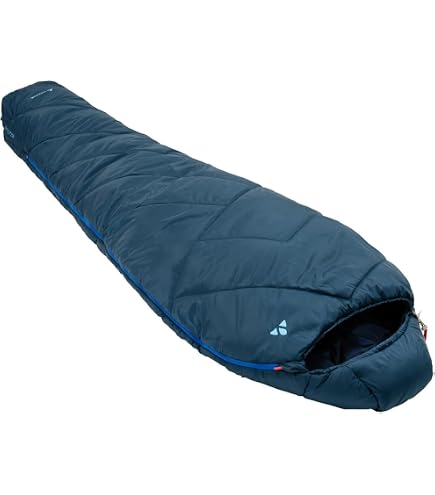 VAUDE VauDe Navajo 500 II SYN Kunstfaserschlafsack (Herren bis +3°C/max. Körpergröße 190 cm/Gewicht 1,4kg) Sport & Freizeit