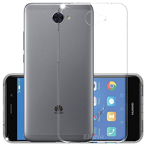 Funda Huawei Y7 2017  EJBOTH TPU Funda Flexible Tel  fono Carcasa Protectora espalda Protecci  n Transparente - Antideslizante Rasgu  o Resistente Impermeable