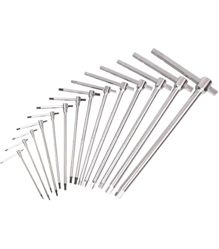 KS Tools 150.1043 Poignée En T 3/8" - Chrome Vanadium - Pour Utilisation Manuelle - Norme DIN 3122