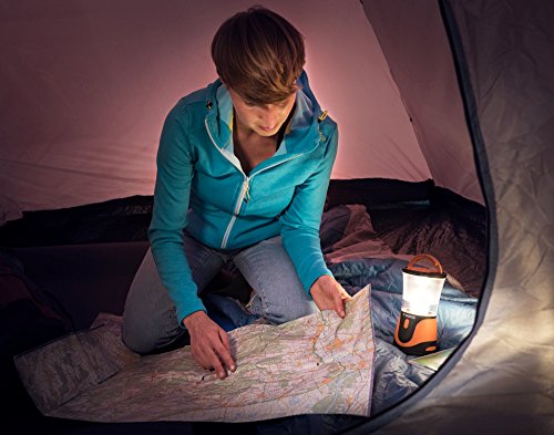 Varta 1 Watt LED Outdoor Sports Lantern 3AA Taschenlampe Campingleuchte Laterne Campinglampe Gartenlaterne stufenlos dimmbar, Nachtlichtfunktion – für Camping, Angeln, Outdoor, Stromausfall, Notfall - 2