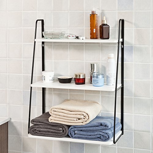 SoBuy® Wandregal Hängeregal Badregal Bücherregal 52 x 22 x 68cm FRG176-W - 3