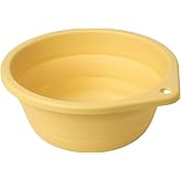 Leğen, sarı, 27 cm, katlanabilir
