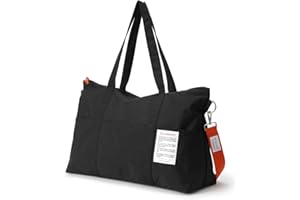 Tuscall Sac de Sport Pliable Sac de Voyage Léger 40L en Nylon 50 * 35 * 20 Sac de Week-End Sac Cabine Avion Crossbody Femme Homme Grande pour Voyage, Gym, Piscine