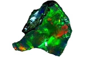 Qualitygems Aurora Opal Rough Black Opal Rough Large Raw Opal Raw Uncut Opal Gemstone Jewelry Emerald Ring Gemstone Rings Green Stone02.70Cts. Natural Ethiopian Multi Fire 11X13X05Mm Gemstones Sm17-18