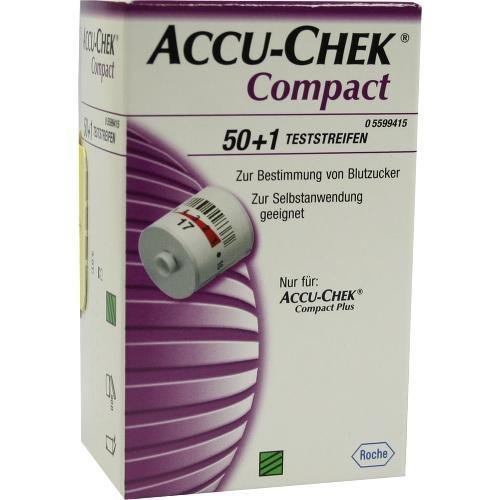 Preisvergleich Produktbild ACCU CHEK Compact Teststreifen 50 St