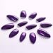 Bling Art Stiletto False Nails Gel Fake Acrylic Purple Glitter Medium 24 Tips UK