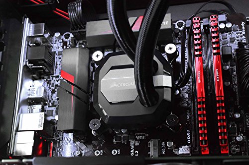 VIBOX Atom GL770-349 Komplett-PC Paket Gaming PC – 4,5GHz Intel i7 Quad Core CPU, GTX 1070, leistungsfähig, Wassergekühlter Desktop Gamer Computer mit Spielgutschein, 27″ HD Monitor, Roccat Tastatur, Gamer Mouse, lebenslange Garantie* (4,2GHz (4,5GHz Turbo) Superschneller Intel i7 7700K Kabylake Quad 4-Core Prozessor CPU, Nvidia GeForce GTX 1070 8GB Grafikkarte, 16GB Team 3000MHz DDR4 RAM, HyperX Savage 120GB SSD, 3TB Festplatte, Corsair H80i GTX Wasserkühler, Ohne Windows Betriebssystem) - 7