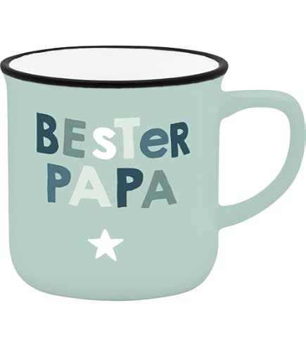 Tasse à Expresso Vintage 'Meilleur Papa Du Monde' - Mini Tasse Céramique Avec Boîte Cadeau