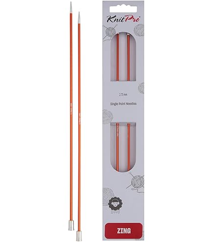 Aiguilles à Tricoter Simples Pointes KnitPro 25cm X 4.5mm - En Bois Multicolore, Qualité Supérieure