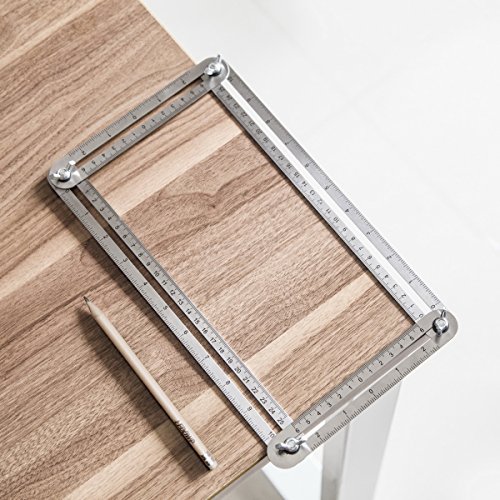 LEDOWP Edelstahl Angle-izer Vorlage Werkzeug, Multi Angle Messwerkzeug für Handwerker, Handwerker, Bauherren, DIY-ers, Woodworker - 5