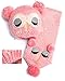4 Migo Christmas Owl Winter Warm Baby Girls Hat/Scarf Set Knitted Hat Scarf Set (Navy) (Pink) (Pink)