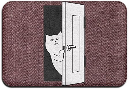 Cute Guy Open The Door Cool Personalized Door Mats Indoor Door Mats