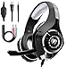 Produktbild Beexcellent Stereo Gaming Headset für PS4 Xbox One PC mit Noise Cancelling Mikrofon Bass Surround Soft Speicher Ohrenschützer LED Lichter und Geflochten Kabeler Kopfhörer
