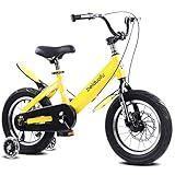 [Bicicleta para niños]: 12 "14" 16 "18" 4 radios de acero de 4 tamaños, bicicletas para niños con neumáticos gruesos antideslizantes resistentes al desgaste.