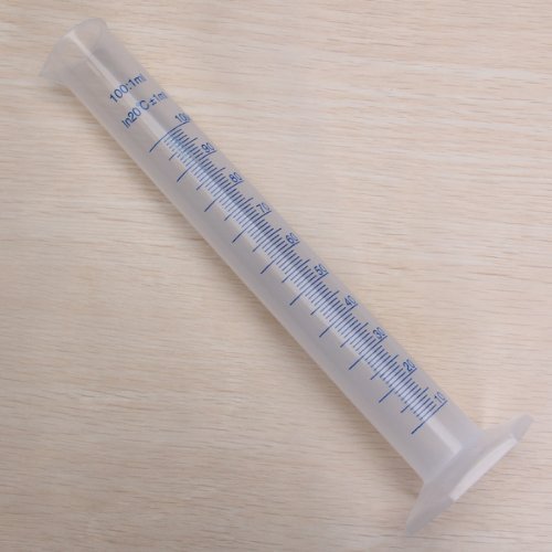 ma-on 100 ml transparent Kunststoff graduiert Zylinder für Experiment Zubehör - 6