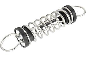 AUSLA Ressort D'amarrage pour Bateau en Acier Inoxydable, Ressort Amortisseur de Chocs, 6 Mm X 300 Mm, Protection pour Systèmes de Pont, Utilisable avec des Cordes ou des Chaînes