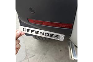 SHIFENG Compatible avec Defender 90 110 2020 2021 2022 en acier inoxydable pour feux de brouillard arrière de voiture