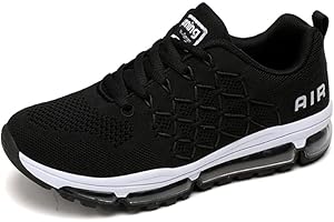 SNUGNAP Scarpe Ginnastica Uomo Donna Running Corsa Basse Sportive Leggere Comode Sneakers Fitness Tennis Interior Casual all'Aperto Nero Bianche Blu EU 34-46