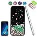 Produktbild Atump Samsung Galaxy A5 2017 Case Glitter Liquid TPU Silicone Pretty Shell Shockproof Anti Scratch Girls Women Ladies Gift Phone Cover Cases + HD Screen Protector for Samsung Galaxy A5 2017 Green