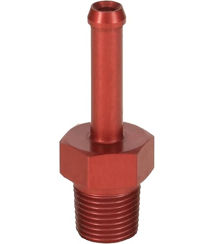 Raccordo In Alluminio Anodizzato Arancio 1/8 NPT Maschio Per Tubo 7-8 Mm (5/16") – PrecisionGeek, Fatto In UE