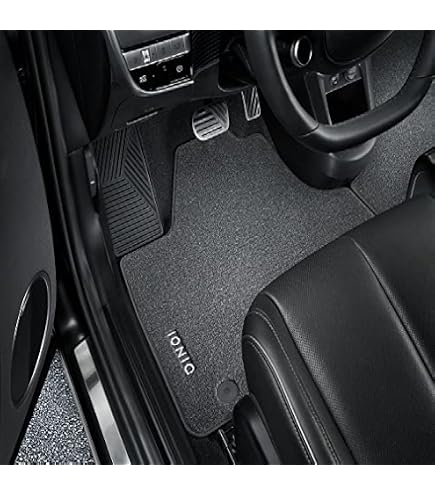 3D Gummierte Schalenmatten Für HYUNDAI Ioniq 5 (ab 2021) - 4-teiliges Set, Schwarz