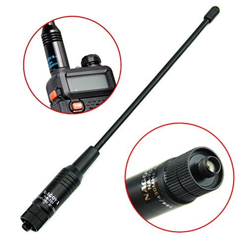 HeroNeo, Nagoya NA-701 - Antena de Radio de alta ganancia SF para KG-UV Baofeng UV-5R, SMA hembra