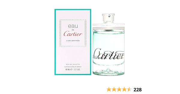EAU DE CARTIER 100 ml Eau de Toilette Vaporisateur Concentrée : Amazon.fr:  Beauté et Parfum
