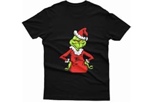 ATTAR APPAREL Grumpy Grinch Green Xmas Christmas New Seasons Greetings Funny Family Matching Christmas T Shirt