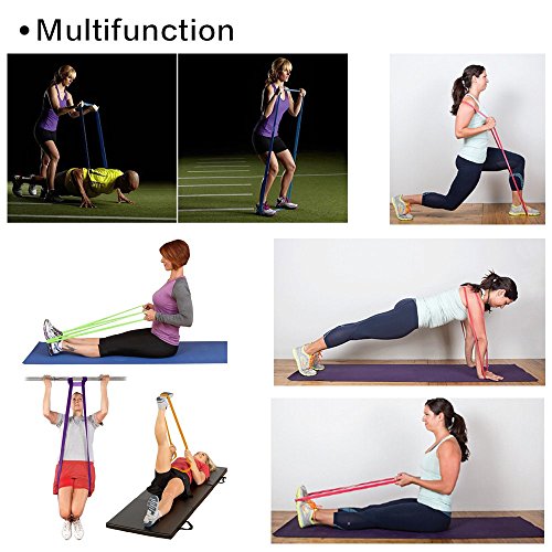 Fitnessbänder, Tomount Premium Fitnessband Resistance Bänder Klimmzugband Rubber Band für Krafttraining/Muskelaufbau/Klimmzug/Home Gyms in verschieden Stäker - 7