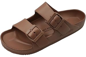 VICT POPU Sandales Femme Été de Plage Piscine - Claquettes Confortable - Mules Femme Antidérapantes - Chaussure Pantoufles Mode