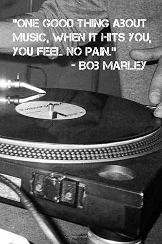 One good thing about music, when it hits you, you feel no pain.: 110 Pages Inspirational Notebook Wi One good thing about music, when it hits you, you feel no pain.: 110 Pages Inspirational Notebook Wi